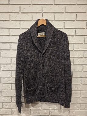 Denim & Supply Ralph Lauren Shawl Collar Button Cardigan - Cream/Navy Mix